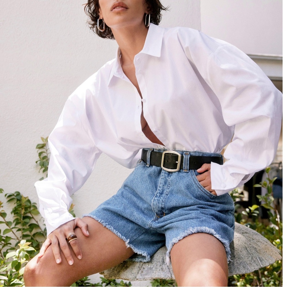 Vintage Raw Hem (Wrangler) Denim Mom Shorts - Nasty Gal